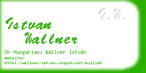istvan wallner business card